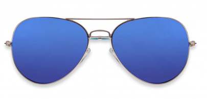 Soignee Blue Tinted Avaiter Clubmaster Sunglass