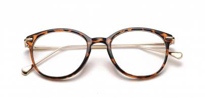 Vintage Round Clear Glasses 